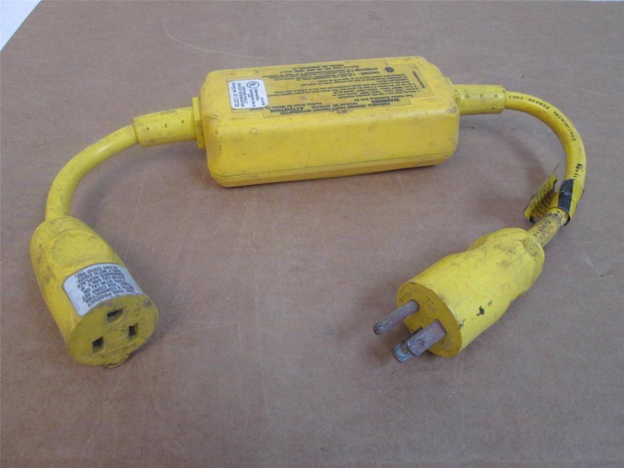 Hubbell GFP4C15A Class A Portable Ground Fault Circuit Interrupter 120V - Class A Ground Fault Circuit Interrupter