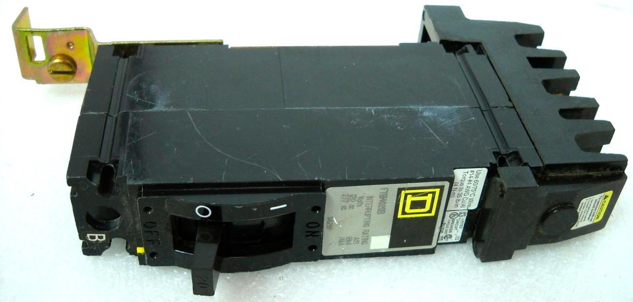Square D EDB14020 20A 1-Pole 277V Circuit Breakers *Set Of 2* NEW!!