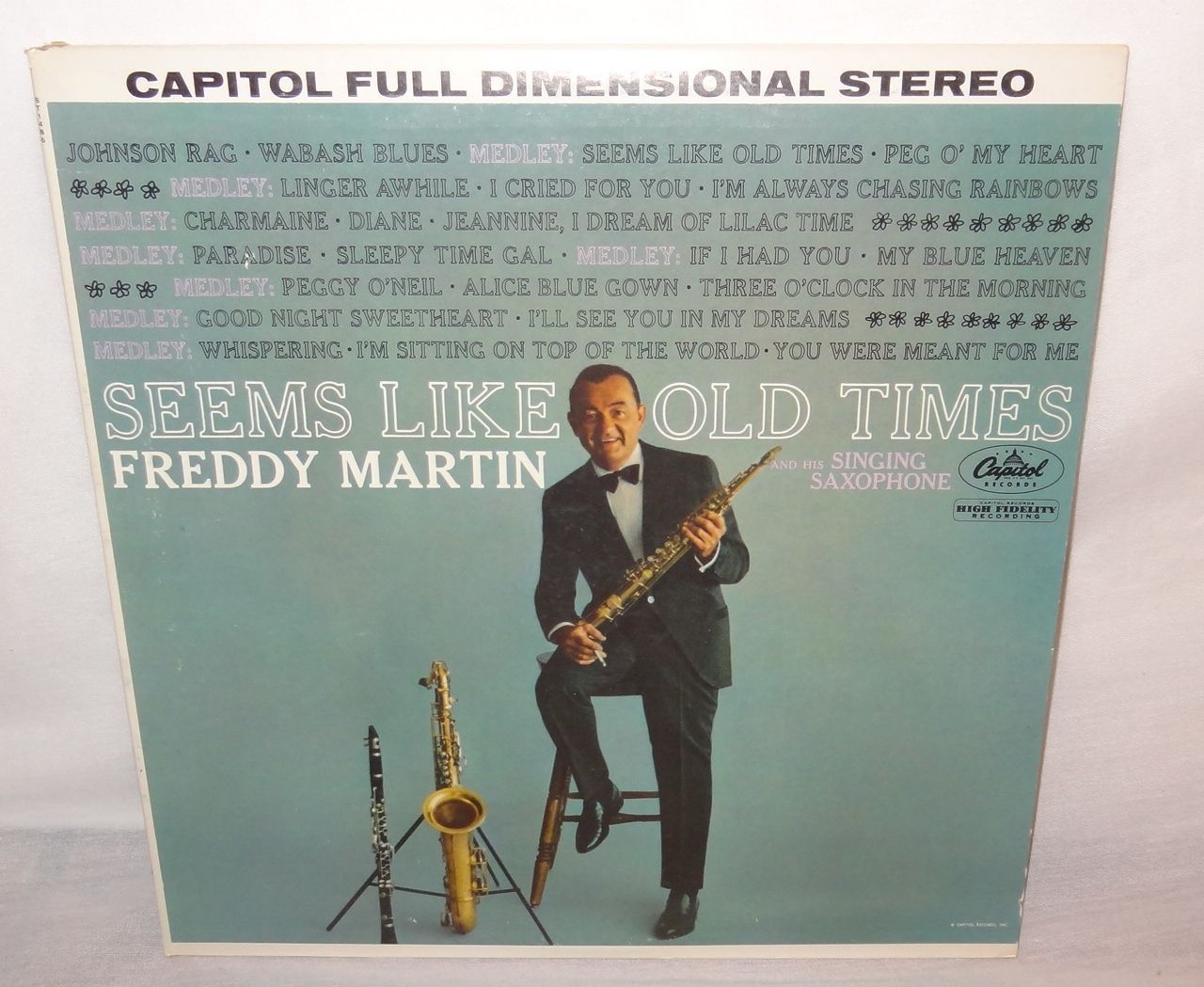 Primary image for VTG Freddy Martin (Seems like old times) Singing Saxophone Capitol Records