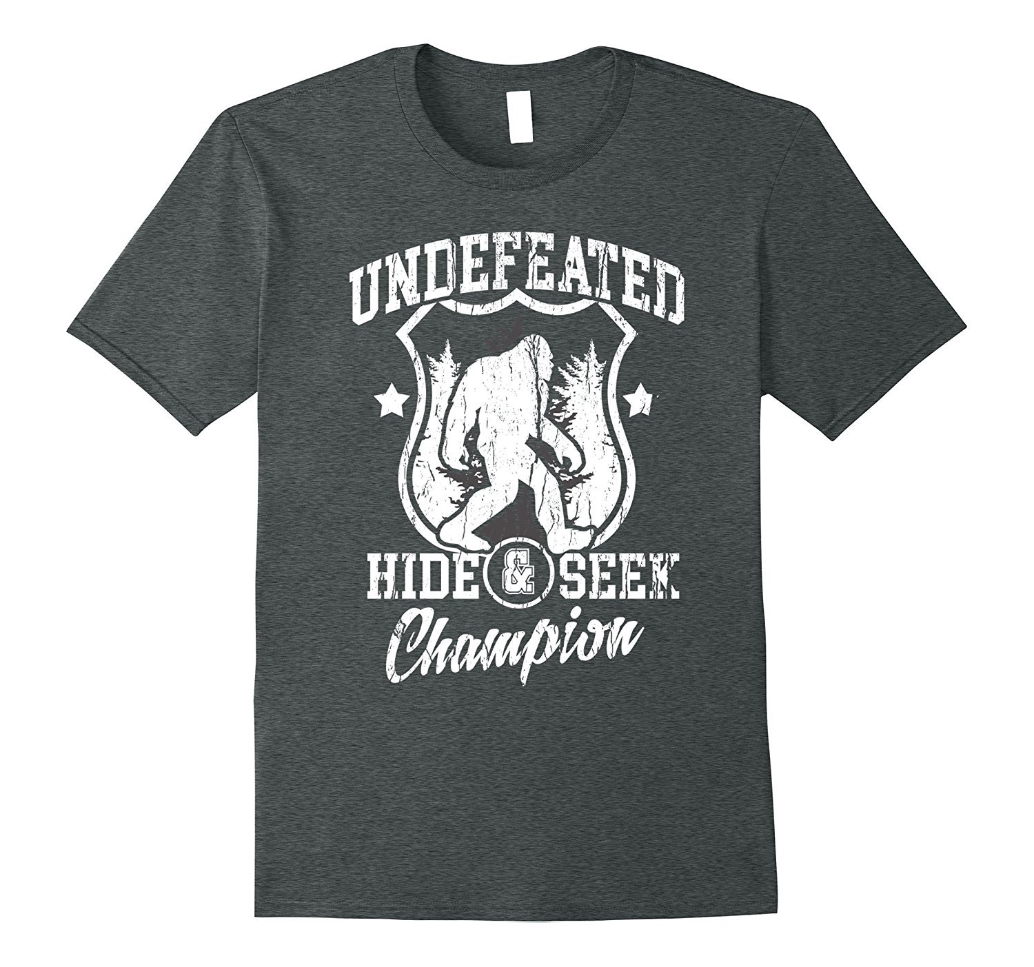 New Shirts -Bigfoot - Hide & Seek Champion T-Shirt Funny Sasquatch Tee ...