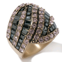 Heidi Daus Sparkling Obsession Light Rose Ring sz 10 - $87.08