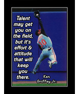 Inspirational Ken Griffey Jr Baseball Motivation Quote Poster Birthday Gift - $21.99 - $45.99