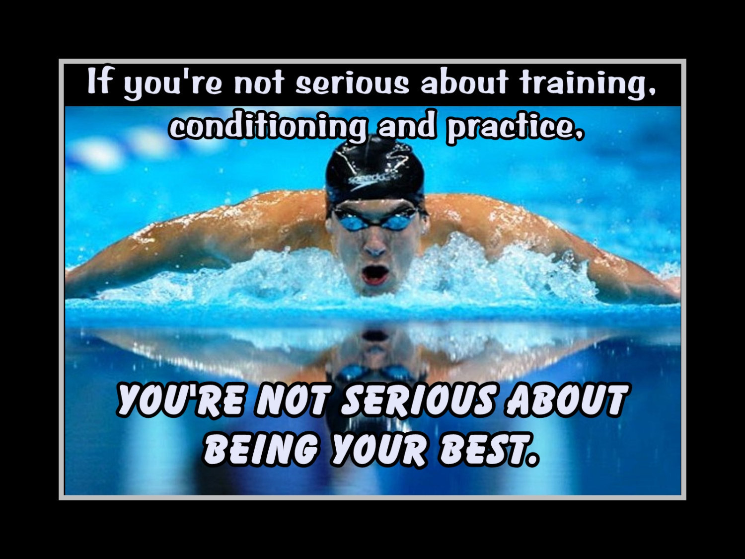 Inspirational Swimming Motivation Phelps Quote Poster Print Swim Wall Art T Other Fan