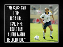 Mia Hamm Inspirationall Soccer Motivation Quote Poster Print LIKE A GIRL  - $22.99+