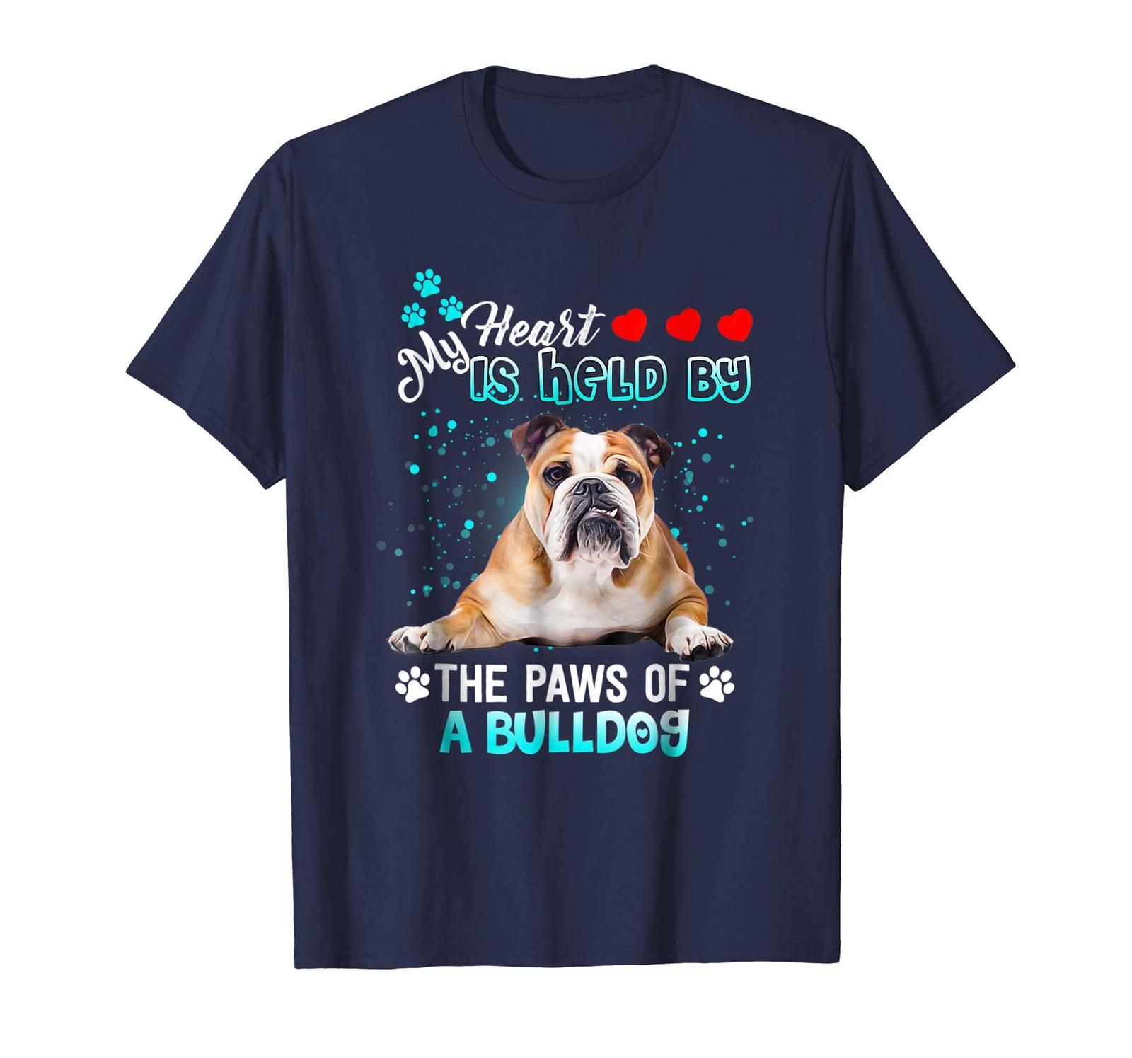 Dog Fashion - My heart is held by the paws of a Bulldog Men