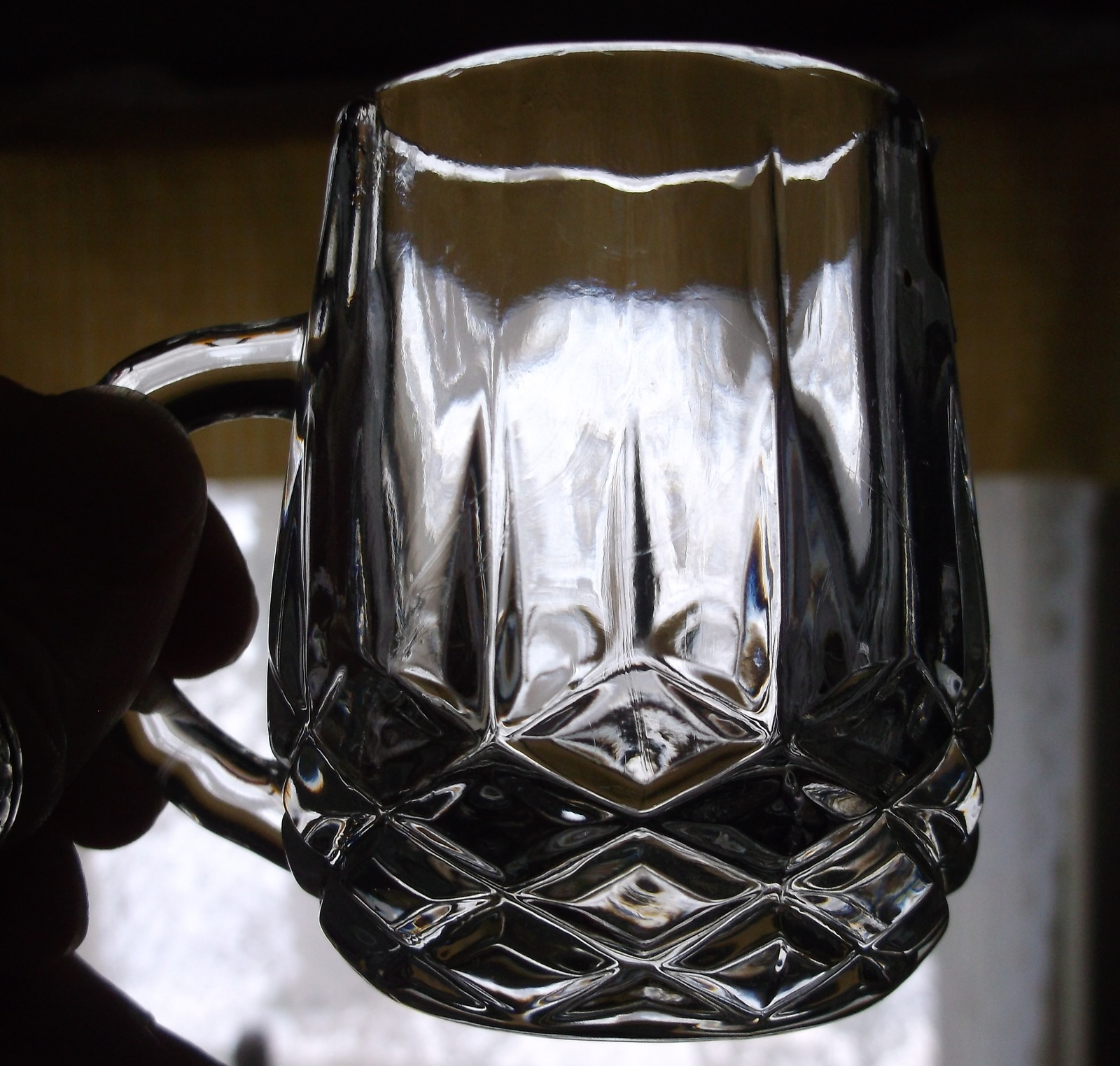 Vintage Crystal Mugs Liqueur Cordials Zajecar Lead Crystal SET of Four