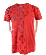 American Apparel Red Skulls Casual Thinking 100% Cotton Short Sleeve T S... - $19.95