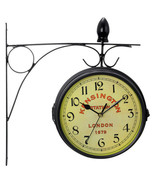Bedford Clock Collection Double Sided Wall Clock Vintage Antique-Look Mo... - $57.29