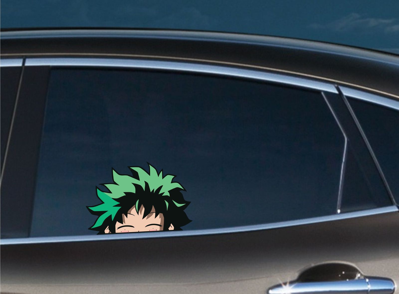 Izuku Midoriya My Hero Academia Peeking Window Vinyl Decal Anime iPhone ...