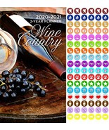 Wine Country 2020-2021 2 Year Pocket Planner/Calendar/Organizer - Monthl... - $8.99