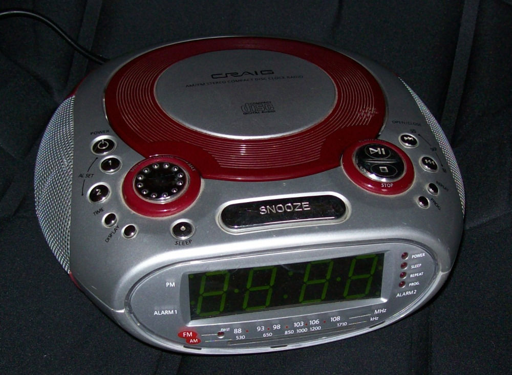 alarm cd radio clock