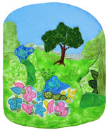 Springtime: Quilted Art Wall Hanging - $410.00