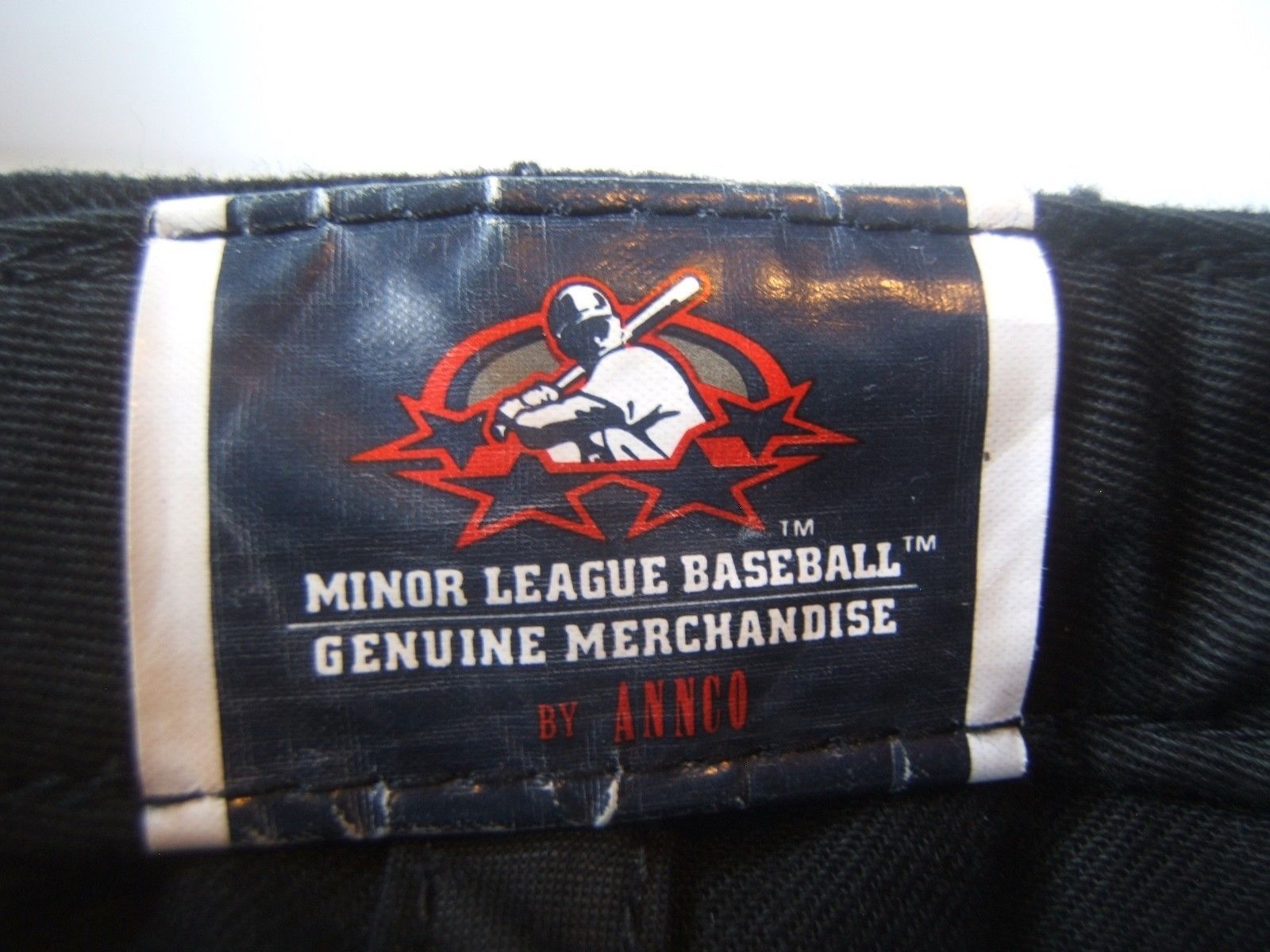 Mascot Team Youth Minor League Baseball Hat Black Hook Loop Cap Boys