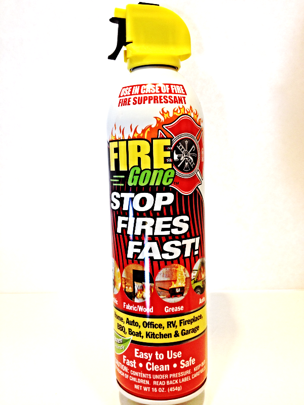 New Max Professional Fire Gone Portable Extinguisher Suppressant Spray