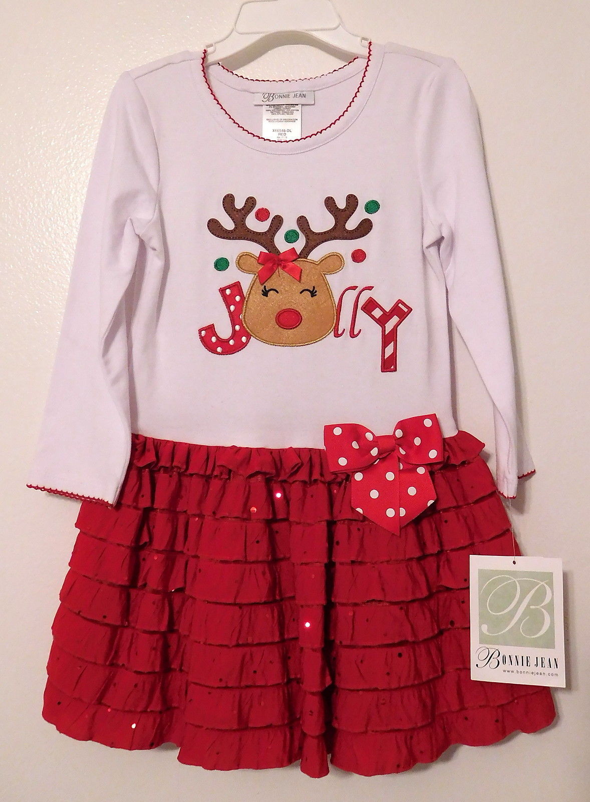 bonnie jean reindeer dress