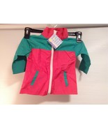 Max Grey Pink Green Spring Jacket New 9 12 MOS Zipper Hooded Infants  - $7.49