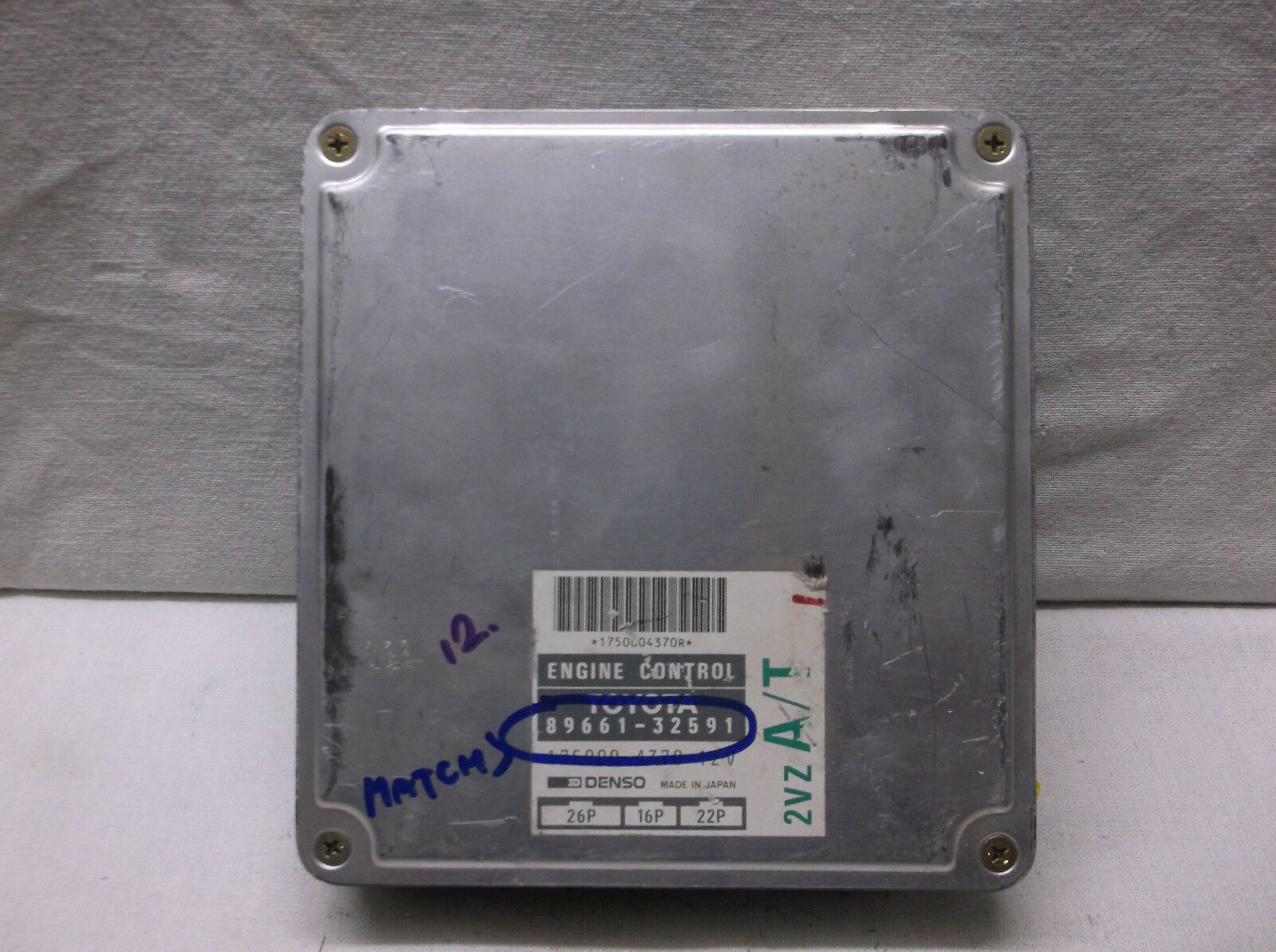 9091 TOYOTA CAMRY 6CYL AUTO ENGINE CONTROL