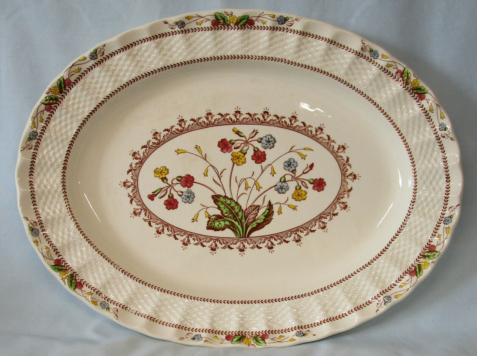 Primary image for Spode Cowslip S713 Oval Platter 13" by 10" USED