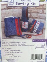 Tote Trio Sewing Kit By June Tailor Cross Body Bag &amp; Tablet Case &amp; Bever... - $14.99