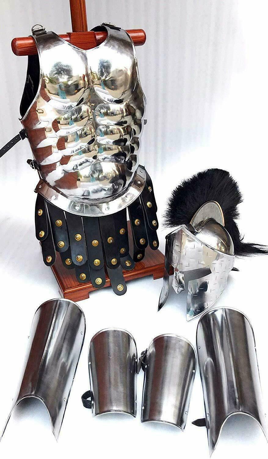 300 Spartan Roman Muscle Armor Breastplate Plate With Helmet Leg And Arm Guard Armor And Shields 7976