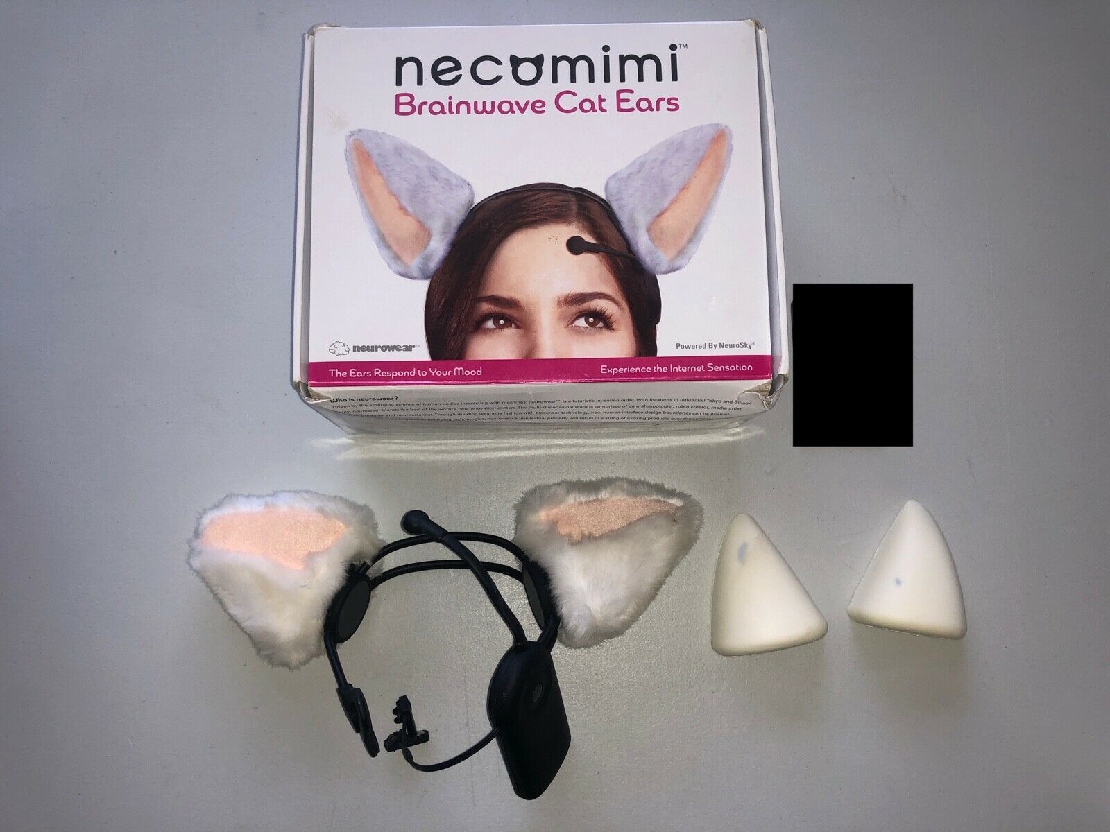 Brainwave Moving Cat Ears Neurowear w/ Box Good Working Condition Wings