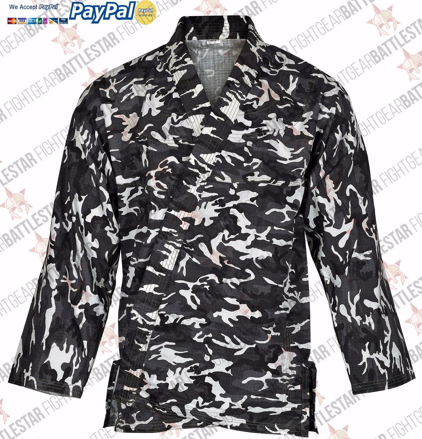 CAMOUFLAGE SUPER LIGHT* RIPSTOP TRAVEL//SUMMER WEIGHT* BJJ KIMONO// JIU-JITSU GI