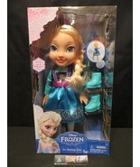Disney Frozen Ice Skating Toddler Elsa Doll w/Ice Skates &amp; Shoes Jakks P... - $49.15