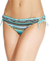 NWT Kenneth Cole AQUA Multi Geo Tie Sides Hipster Swimwear Bikini Bottom... - $7.99