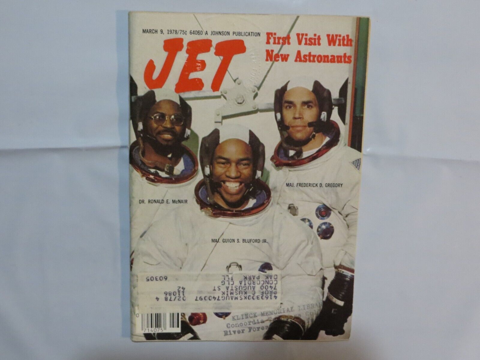 JET Magazine 1978 March 9 Astronauts McNair Guion Frederick OB - Magazines