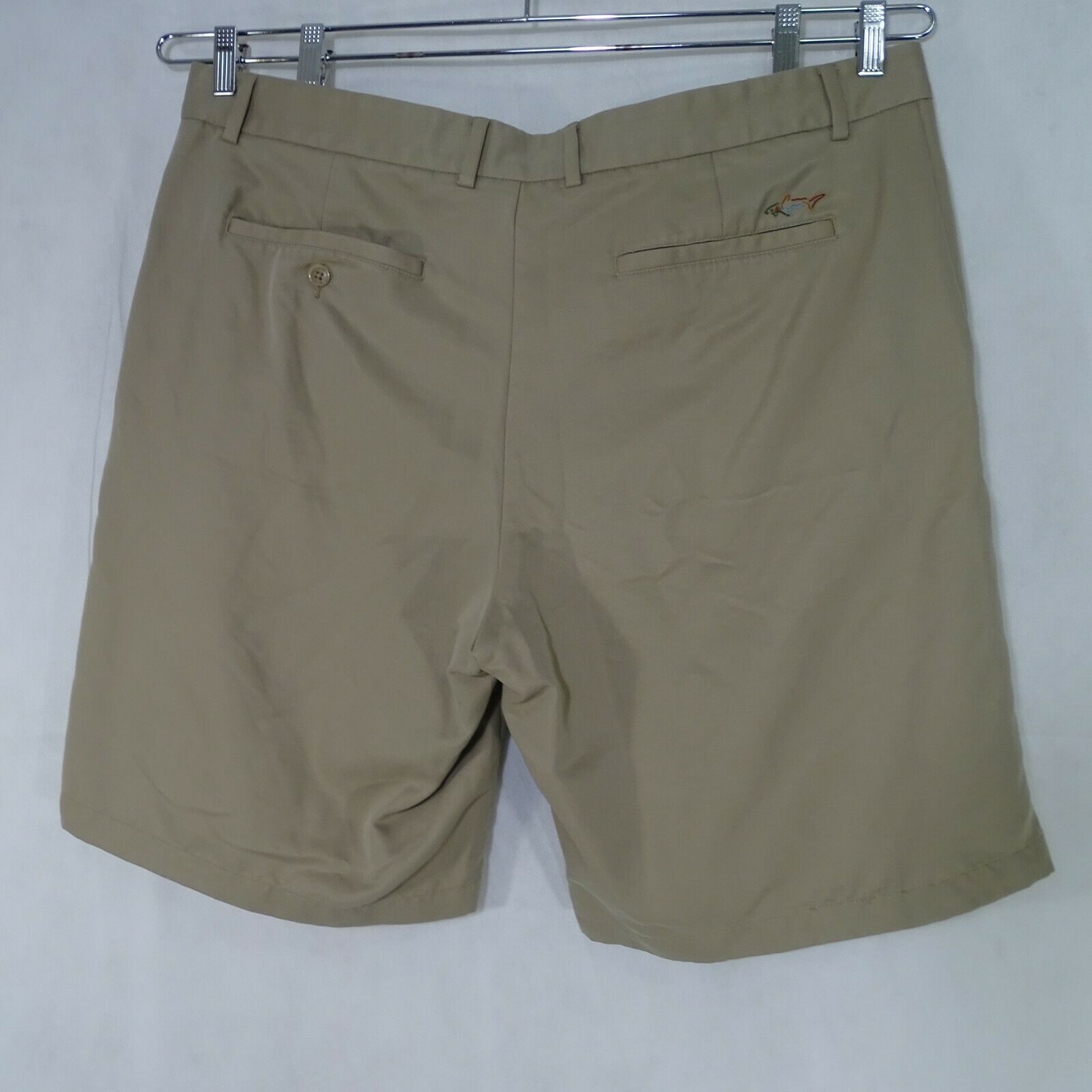 Greg Norman Shorts Golf Casual Men Size 40 Khaki Tan SMALL STAIN - Shorts