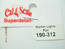 Cal Scale # 190-312 Marker Lights, 1 Pair HO-Scale image 2