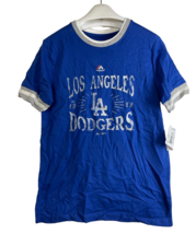 Majestic Jungen / Kinder Los Angeles Dodgers Rund Die Bases Hemd, Royal,... - $13.84
