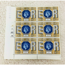 1952 - 1977 Silver Jubilee Queen Elizabeth Postal Stamps 6 brown 10p - $9.90