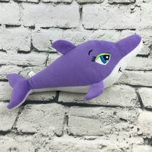 Toy Factory Lady Dolphin Plush Purple Stuffed Animal Marine Ocean Stuffed Toy - $9.89