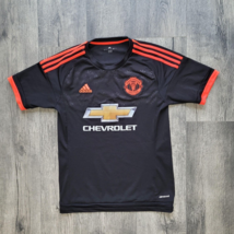 Adidas Manchester United Chevrolet 2015 Solid Soccer Jersey Kit Neon Mens Small - $24.74