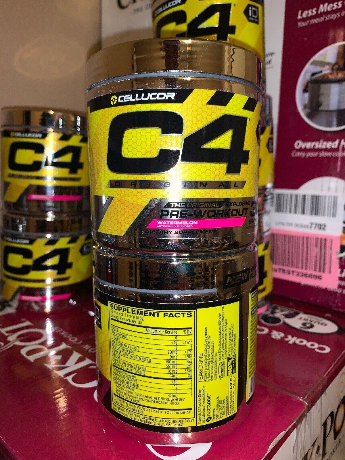 Cellucor C4 ORIGINAL | 30 Servings | Watermelon | Pre-W/O | Ready-To ...