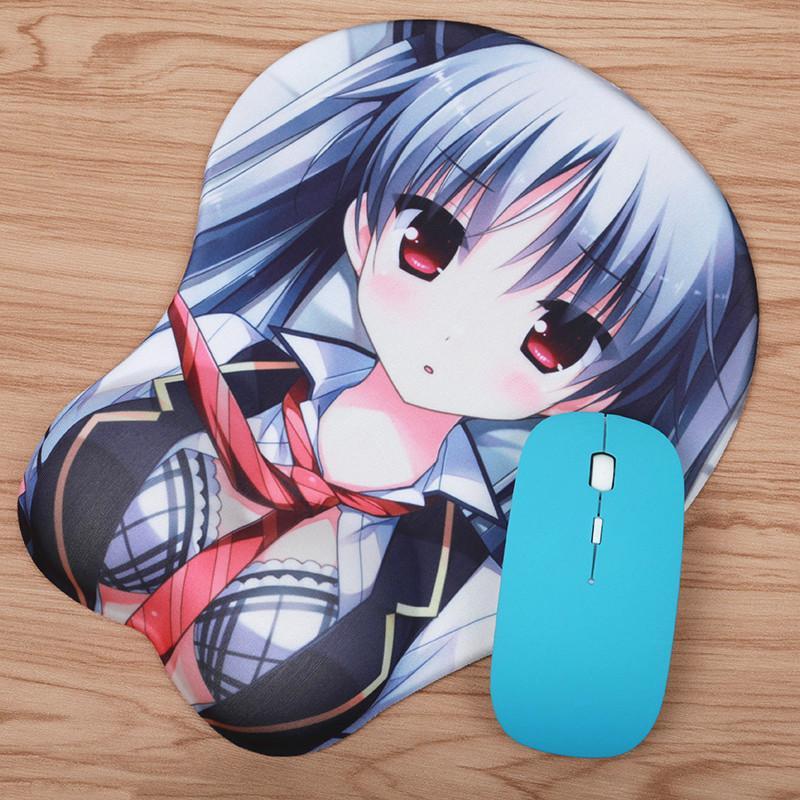 Anime 3d Mouse Pad Wrist Rest Soft Silica Gel Breast Sexy Hip Mice Mat Pc Japan Mouse Pads Mats 8058