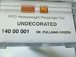 Micro-Trains # 14000001 Undecorated Dark Pullman Green Hea RPO Car (N) image 5