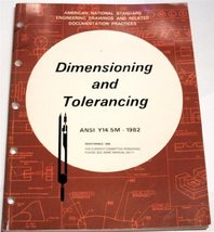 Dimensioning and Tolerancing Ansi Y14.5m-1982 (American National Standar... - $11.62
