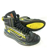 Nike Air Max Racing Shoes Mens Size 8.5 Black / Yellow BV7786-001 Zippers - $33.87
