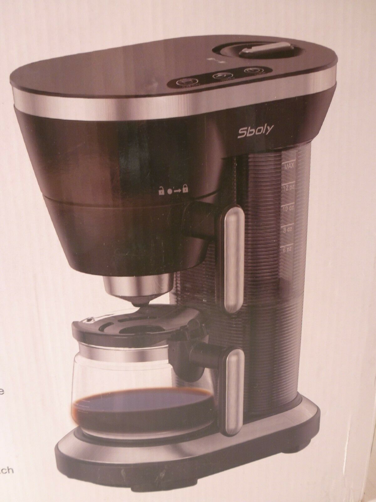 Sboly Ground Coffee & KCup Style Pods Maker SYCM9008K NOB Some Box