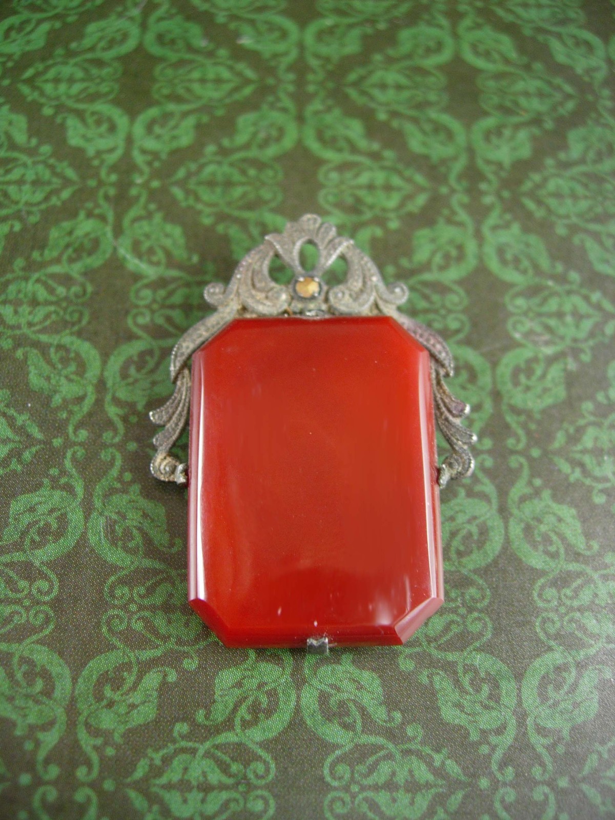 Broche Art Déco éléphant - Argent Sterling Et émail - Vintage - Collier Ou épingle