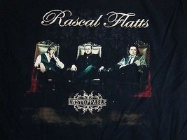 Rascal Flatts Unstoppable Concert Tour Country Music Black T Shirt L - $18.50