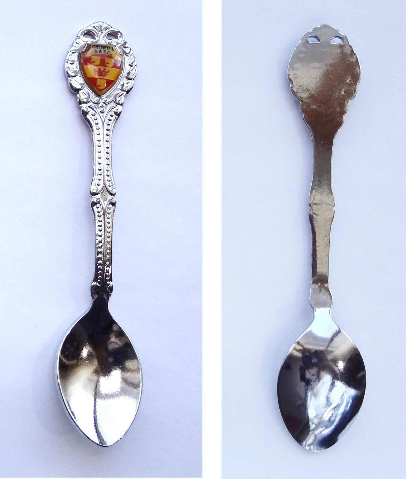 Collector Souvenir Spoon Canada Saskatchewan Grenfell Coat of Arms