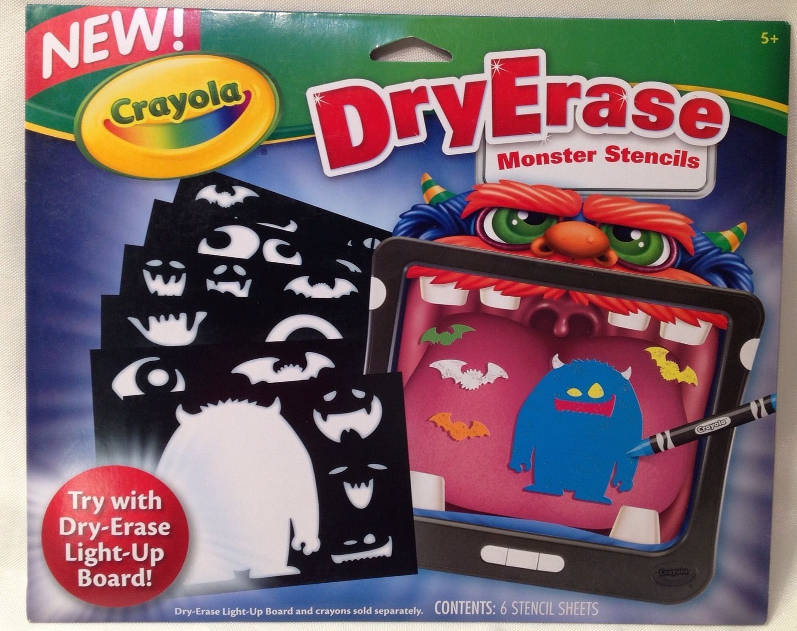 Crayola Dry Erase MONSTER Stencils For Use and 39 similar items