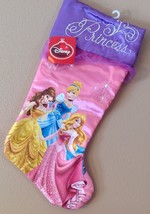 Disney Princess Cinderella, Belle & Aurora Christmas Stocking   16" Large   New - $17.94