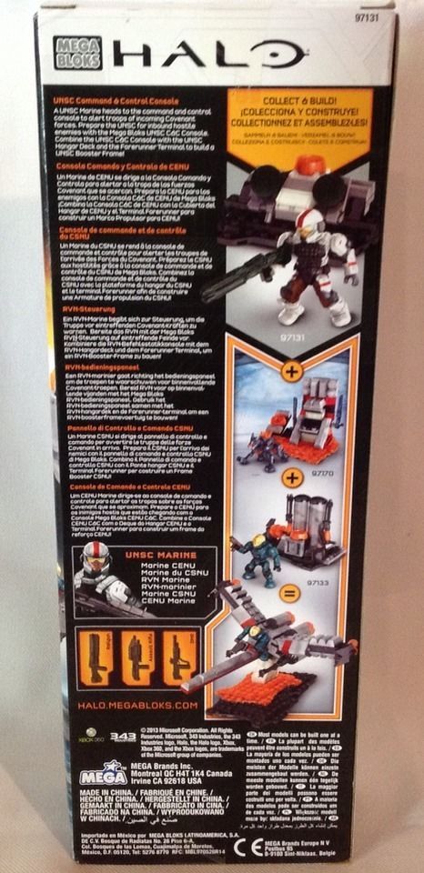 NEW set 1 60 pcs Halo Mega Bloks UNSC C/&C Console 97131 Forerunner