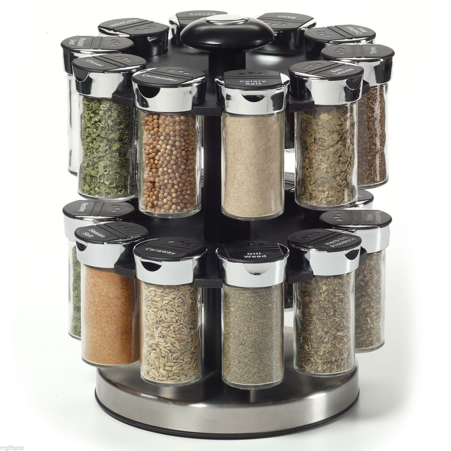 Kamenstein Two Tier Rotating Spice Rack Spice Jars Racks   S L1600 