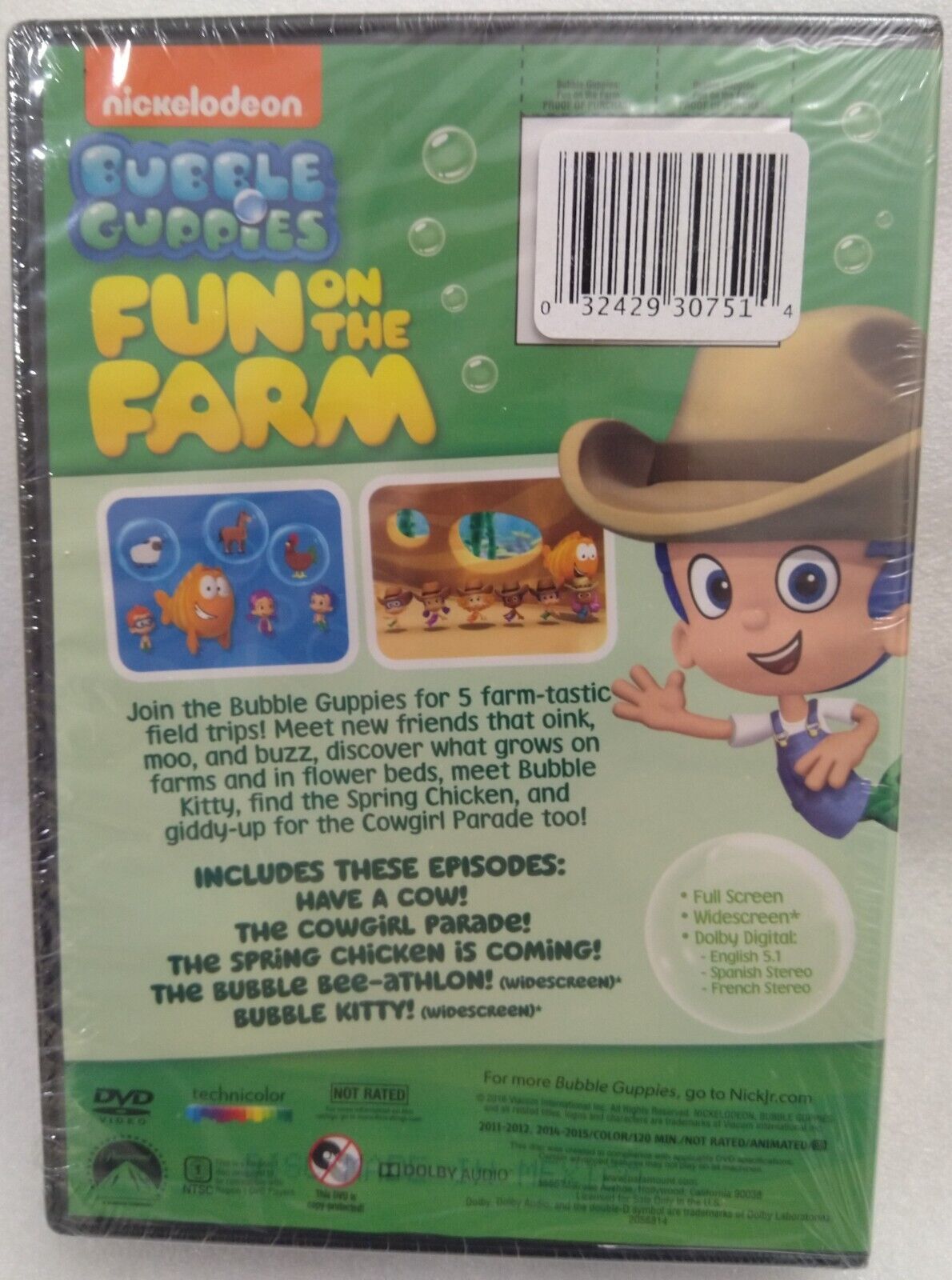 Dvd Bubble Guppies Sunny Days And Fun On The Farm 2 Disc Set Vhs