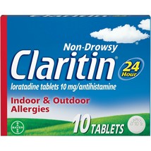 Claritin 24 Hour Allergy Medicine, Antihistamine Tablets, 10 Ct.. - $25.73